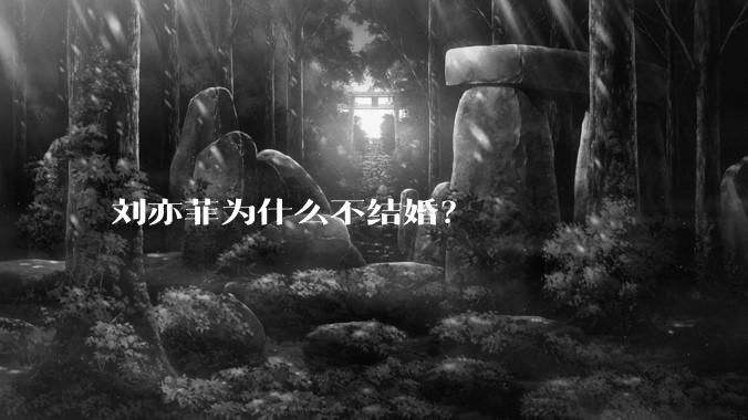 刘亦菲为什么不结婚？